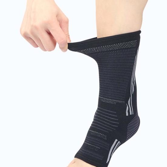 1 PC Compression Sports Ankle Brace Silicone Padded Protect Heel Ankle Support Basketball