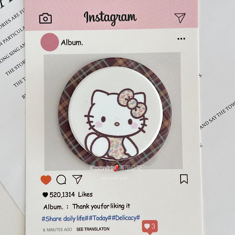 Cartoon Cute Retractable Magnetic Phone Holder with Strong Suction and Rotatable Stand