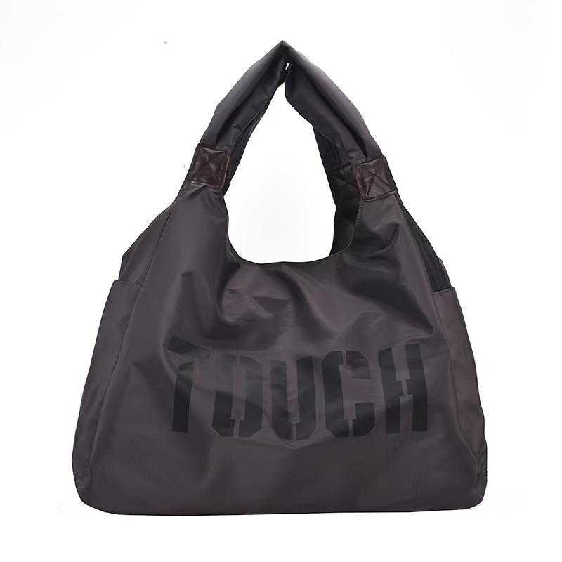 

Мужская сумка-портфель в корейском стиле с принтом из букв, Минималистичная дорожная сумка через плечо большой вместимости, Модная и универсальная женская сумка серый