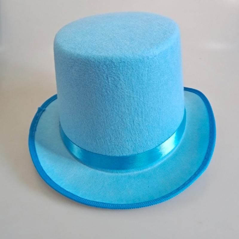 Sombrero de Copa de Mago para Cosplay Fieltro Gorro de Mago Accesorio para Disfrazar Adultos Adolescentes