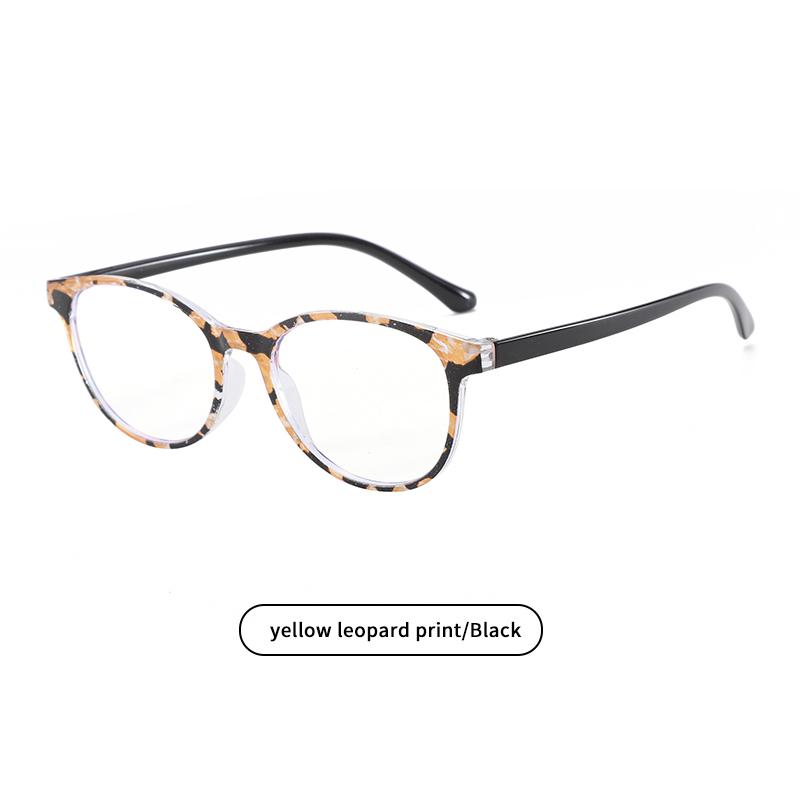 

0 1.0 4.0 Очки для пресбиопии в печатном стиле с защитой от синего света, очки для защиты глаз в круглой оправе, без давления при ношении, очки для чтения +150 жёлтый