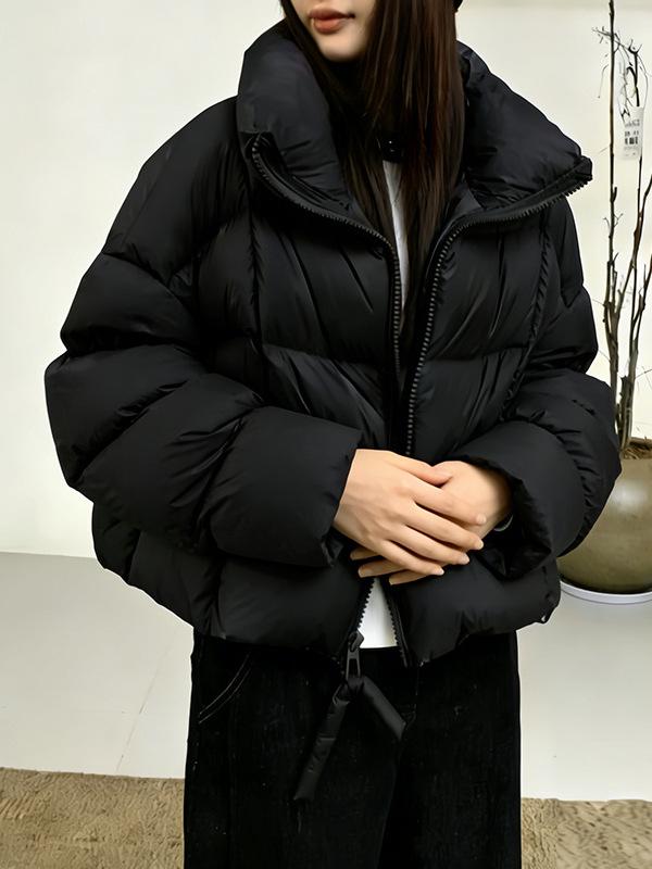 Women's Short Puff Down Jacket – New Style, 90% Duck Down, Winter Bread Jacket, Plus Size Available