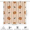 Animal Print Shower Curtain With Tiger Faces Modern Home Decor For Bathroom