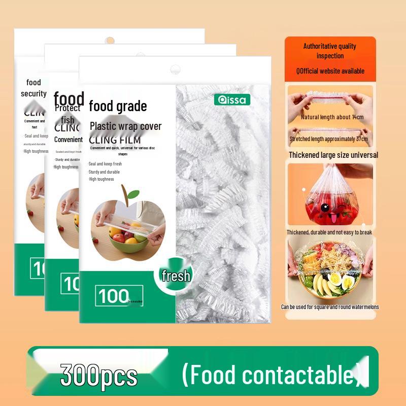 Verdickte Einweg-Frischhaltefolie in Lebensmittelqualität zur Frischhaltung und Aufbewahrung von Resten