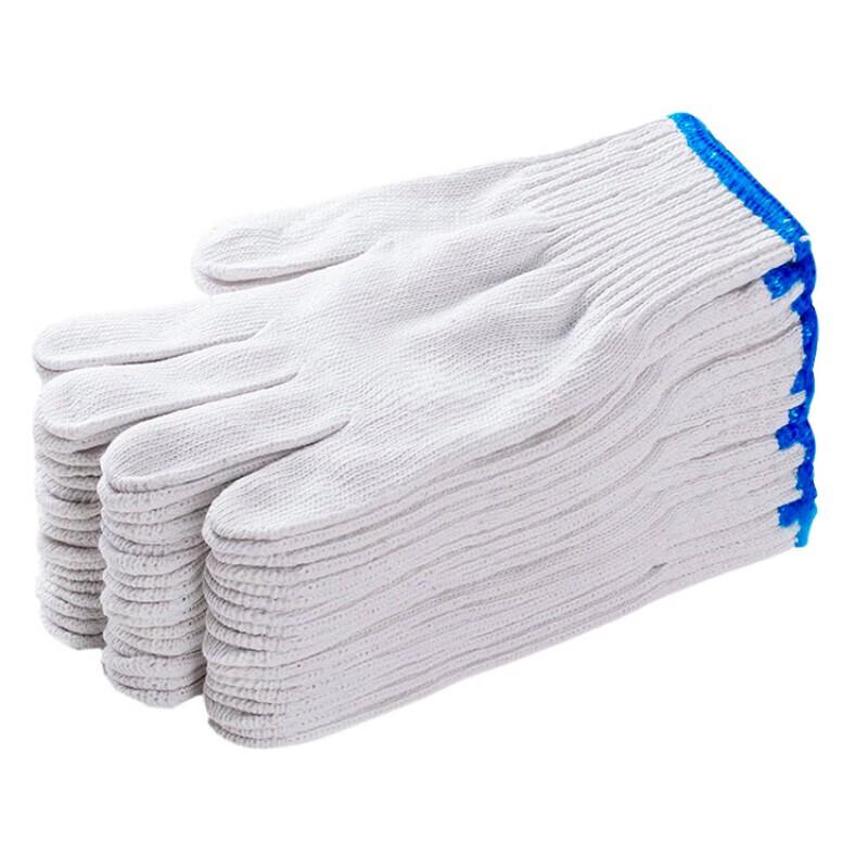 JIAQILI 500g Medium-Thick Cotton Work Gloves (50 Pairs)