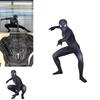 Breathable And Elastic Spiderman Black Venom Zentai Suit With See-through Eyes