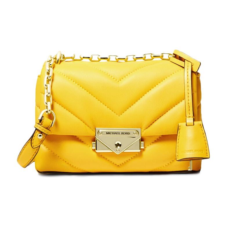 

Michael Kors Mk Cece Gold Buckle Chain Plain Flap Commuter Lambskin Leather Shoulder Crossbody Bag Mini Women bags Candy-Yellow 32T9G0EC1L-SUNFLOWER Basic Set (Bag+Dust Bag)