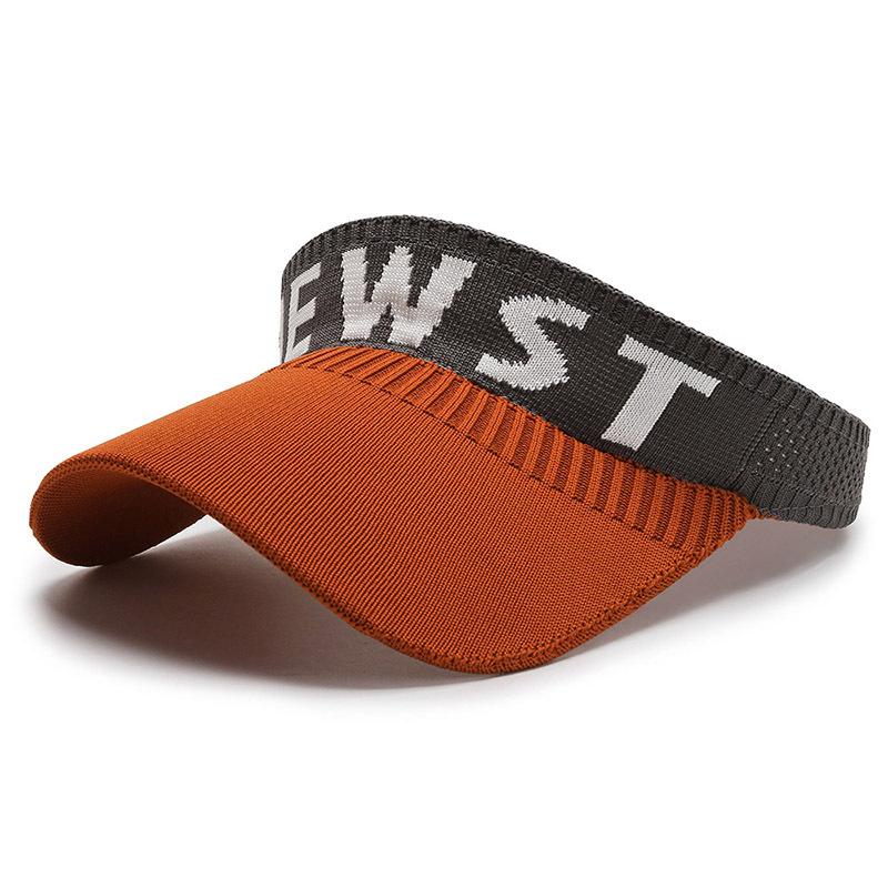 Women's Summer Empty Top Hat Knitted Hat Outdoor Sports Cap Sunshade Sunscreen Spring Summer Peak Cap Sun Visor Hats