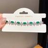 Geometric Zircon Oval Elegant Bracelet For Women With Cubic Brass Jewelry Gift