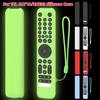 Silicone Case Protective Cover for TCL RC716/RC833 Smart TV Remote Control Cover Shockproof Controller Sleeve Skin with Lanyard