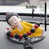 Maitreya Buddha Car Ornament: Creative Center Console Decoration for Safety and Style.