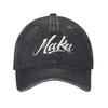 MAKA Aual Rapper Printed Cap For Unisex Cotton White Logo Letter  Trucker Hat Daily Wear Baseball Cap Adjustable