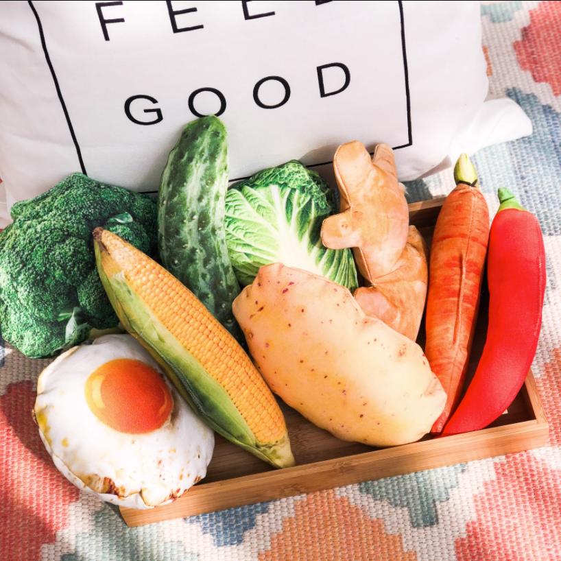 Pet Toy Simulation Vegetable Food Pet Tear-resistant Plush Toy Creative Fun Cat And Dog Toy Vocal Pet Toy 2026