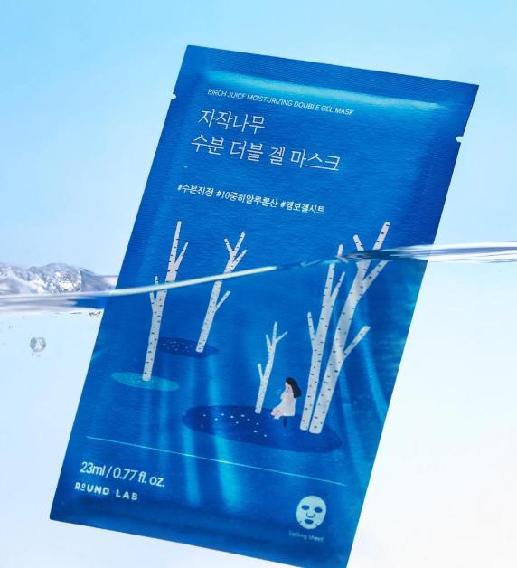 Round Lab Birch Juice Moisturizing Double Gel Mask