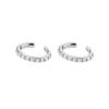 CRMYA Copper Gold Plated Earring Set For Women Color CZ Zircon Piercing Clip Hoop Dangle Earrings For Women Jewelry Wholesale
