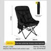 Padded Comfy Folding Camping Chair High-Back Adjustable Moon Chair Supports 550lbs for Camping & Outdoor Sketching, Hiking