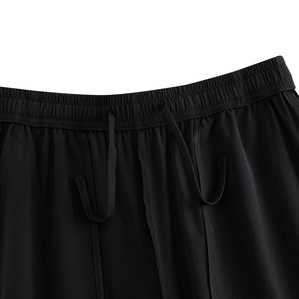 Anta Simple Versatile Loose Sports Pants Women Bottoms Basic-Black 962636507-3