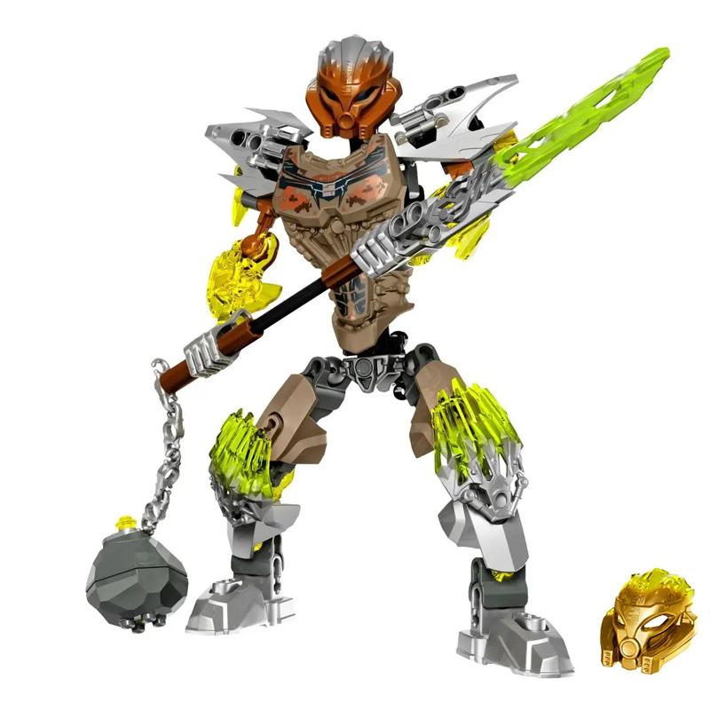 Neue Bionicle Kreatur Meister der Goldenen Maske Bausteine Feuer Uniter Tahu Kombinierter Roboter Mech Steine Spielzeug Für Jungen Geschenke