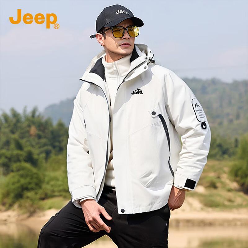 JEEP 3-in-1 Unisex Outdoor Windbreaker Jacket