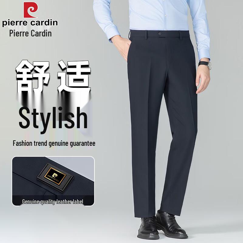 Pierre Cardin Men s Stretch Wrinkle-Free Straight-Leg Dress Pants 40