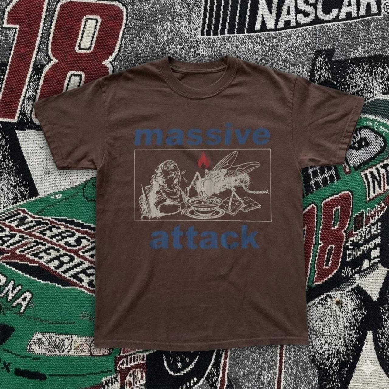 Massive Attack Graphic T-Shirt – Brown Band Tee AN70218 XXXL