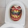 Fun-m183 Halloween Horror Fangs Big Mouth Bathroom Decoration Toilet Sticker