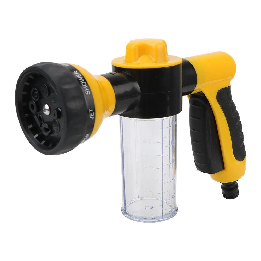 Water Gun Portable Auto Foam Lance Nozzle Jet Wash Tools Cleaning Tool 3 Grades Adjustable Car Washer Sprayer High Pressure