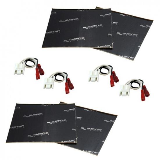 Fits Dodge Ram Truck 94-02 Factory Speaker Replacement Harness & Sound Dampening