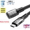 USB 4 for Thunderbolt 4 Cable 8K@60Hz 40Gbps Data Sync 240W Fast Charging USB C to USB C Thunderbolt Cable for MacBook Monitor