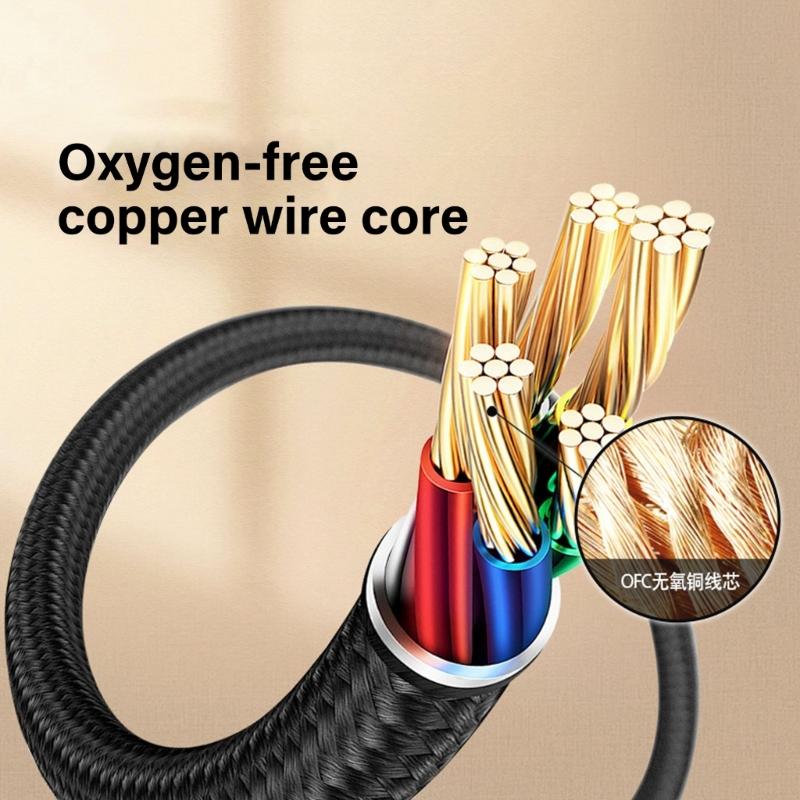 3.5mm Audios Cable Replacement for HD650 HD600 HD580 HD660S Headphones Long Coppers Wire