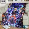 Anime-Print Blanket Warm Comfortable Flannel Blanket for Bedrooms, Sofas, Beds, Chairs, Picnics, Travel -LXR53