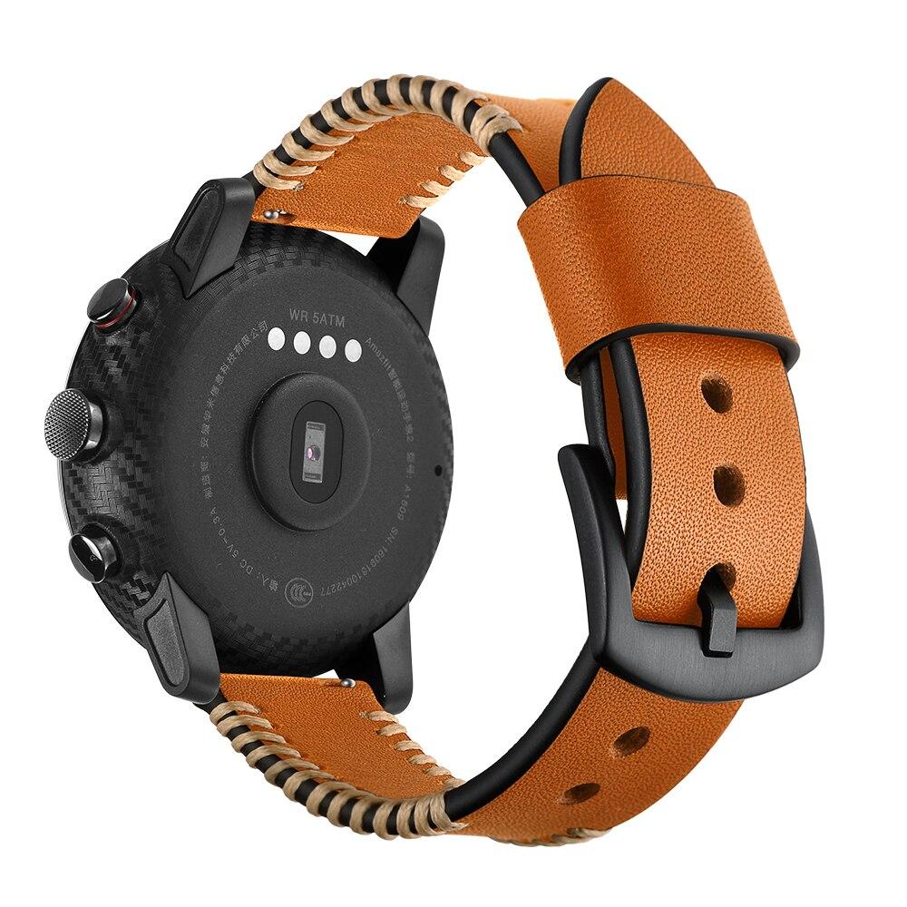 Роскошный прочный кожаный ремешок 22 мм для Garmin Forerunner 255 745 955  для Garmin Venu 2, аксессуары для часов