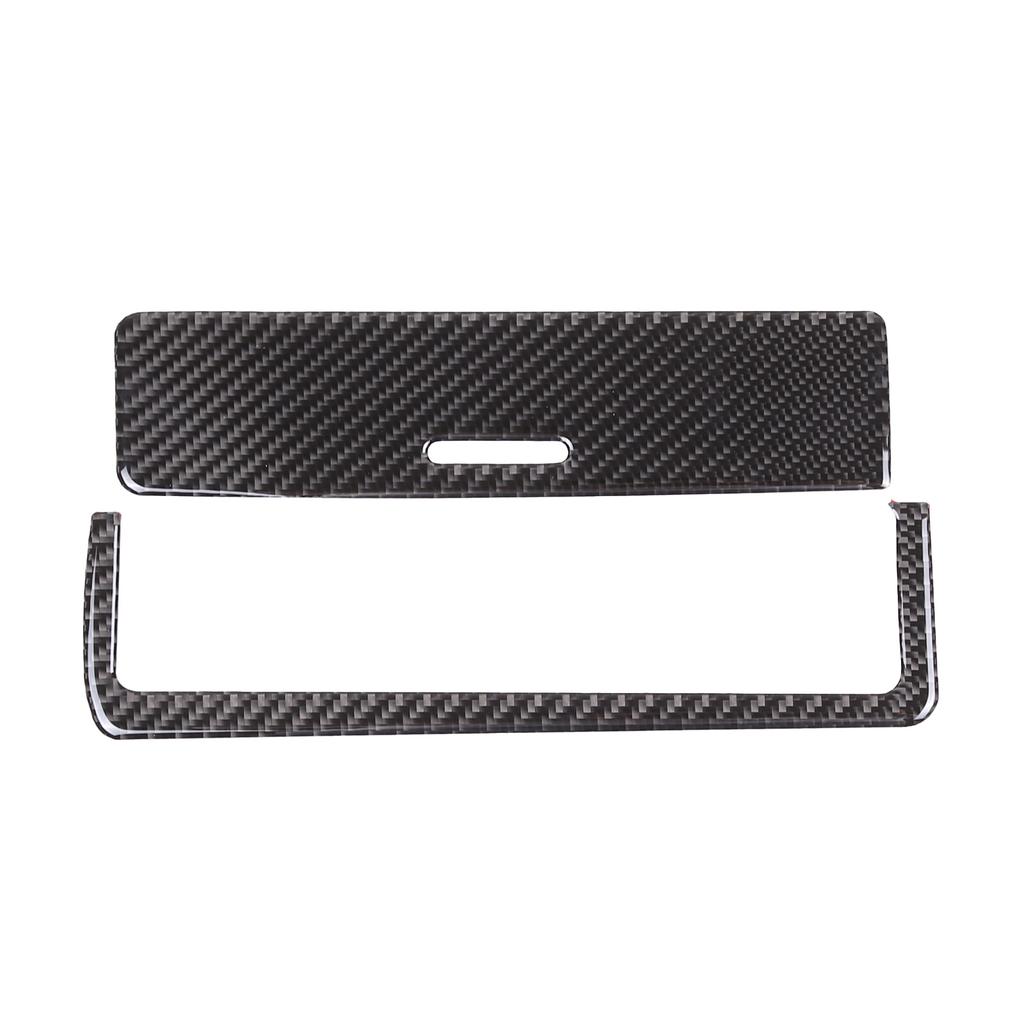 Carbon fiber Center Console Multimedia Cover Trim For BMW 3 Series E46 1998-2005