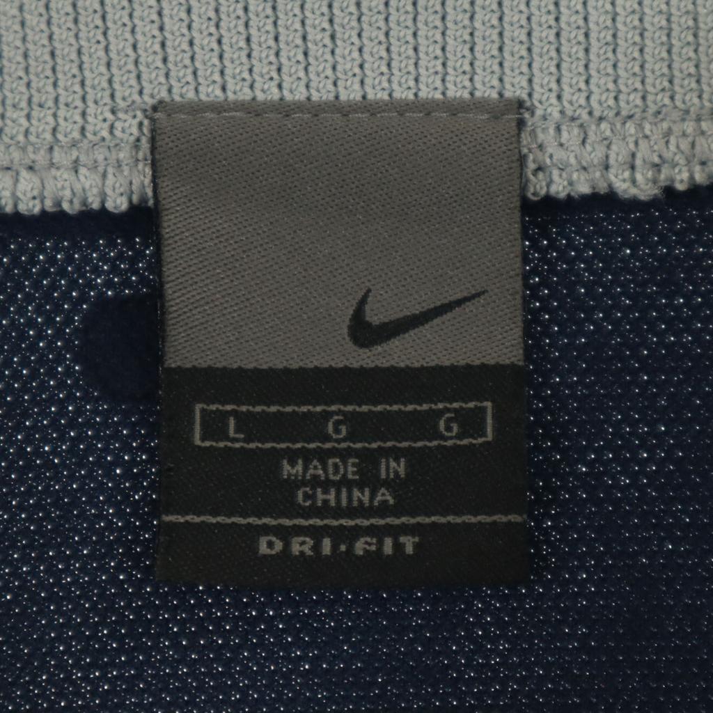 Nike Tepláková bunda L Námořnická modrá DRI-FIT dres Pánská Použitá