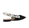 2024 Women's Spring/Summer Pointed Toe Slingback Flats with Bow Detail