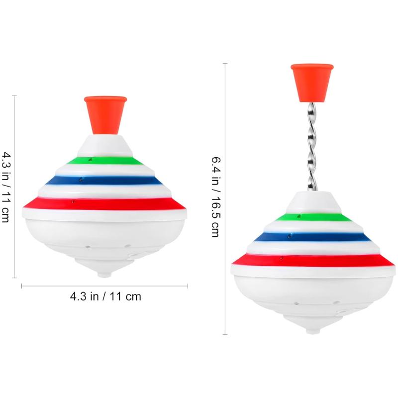 LED Işıklı Dönme Dolaplar Yanıp Sönen Müzikli Spinner Jiroskoplar Çocuklar İçin Noel Hediyesi Paskalya Doğum Günü Sınıf Ödülü Parti Hediyeliği
