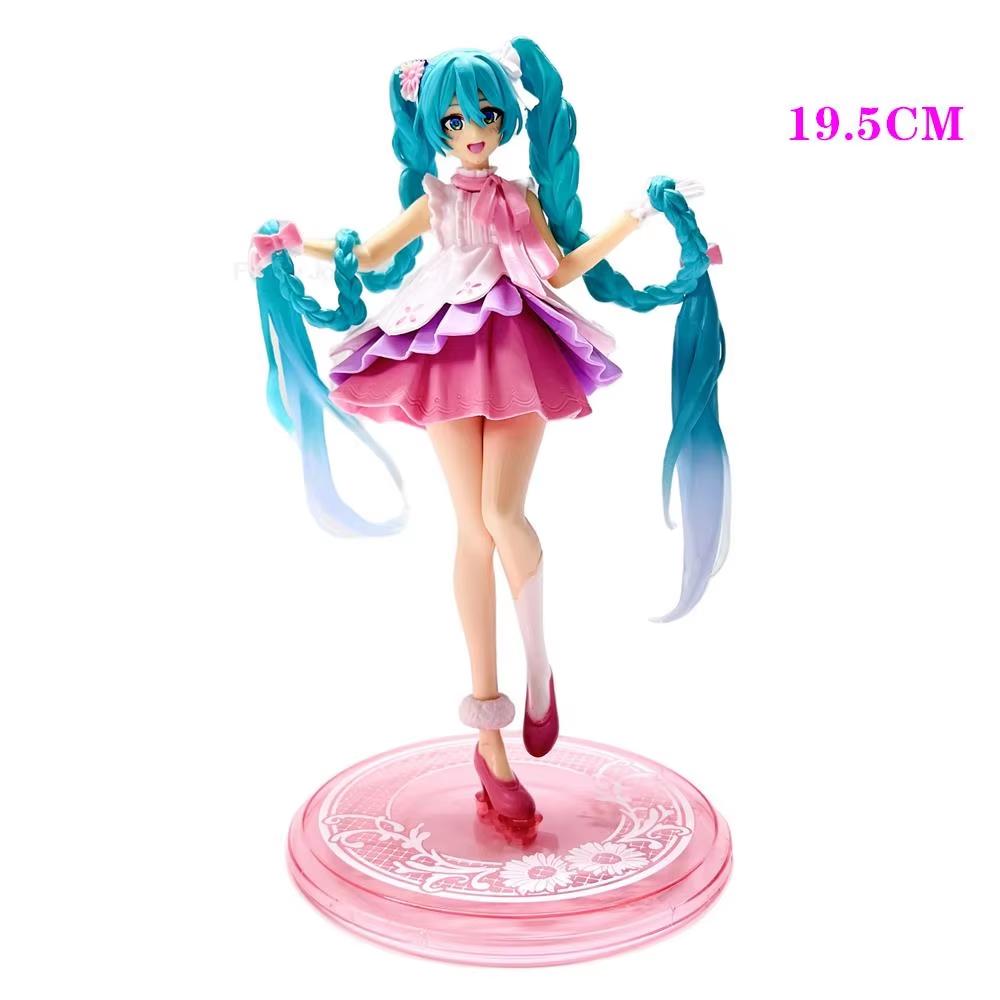 Anime Hatsune Miku Figure Wedding Dress Action Figures Kawaii Swimsuit Vocaloid Pvc Collectible Model Toys Girl Gift