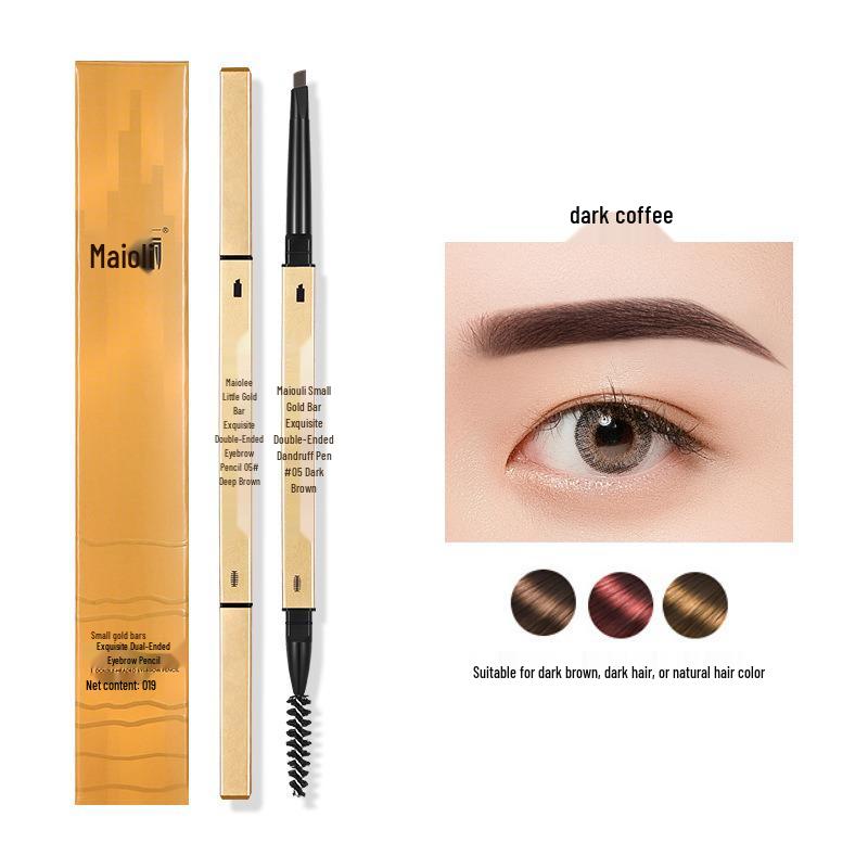 Mai Ou Li Double-Ended Ultra-Fine 3D Long-Lasting Smudge-Proof Triangle Tip Eyebrow Pencil