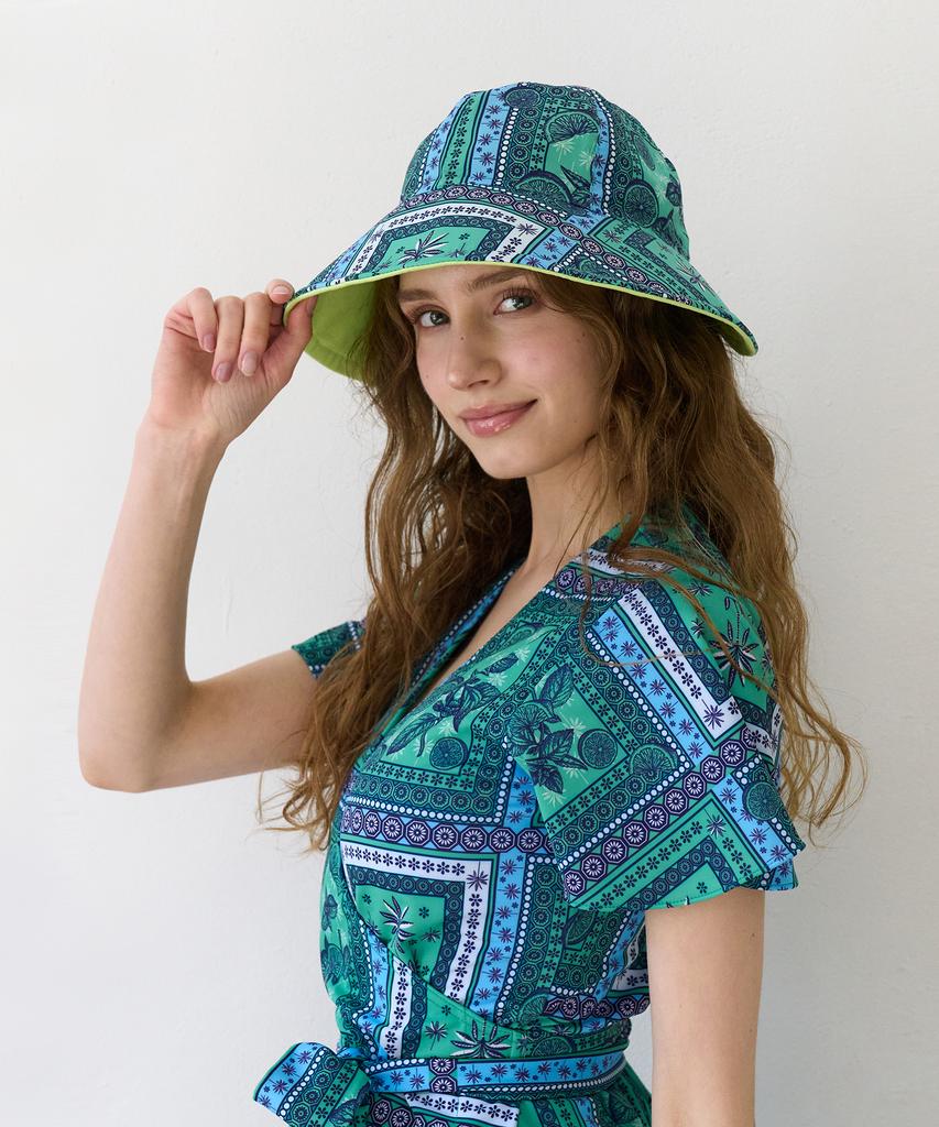 Bonide [Set] Cover-Up Wrap Swimsuit Set Per Green