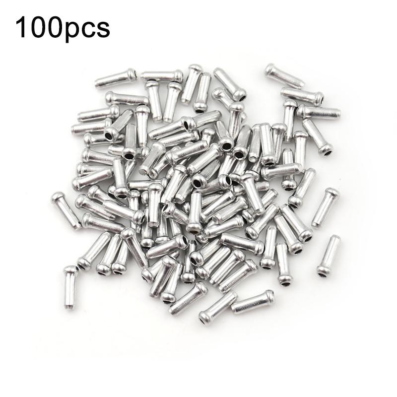 20Pcs Multiple Colors Aluminum Alloy Bicycle Brake Shifter Inner Cable Tips Crimps Wire End Cap Cable Line Core Cap Cover Gear