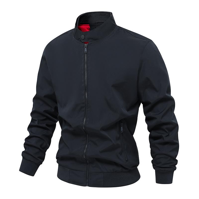 Autumn Standing Collar Men's Jacket Casual Jacket Fashionable Slimming American Men's Top Jacket