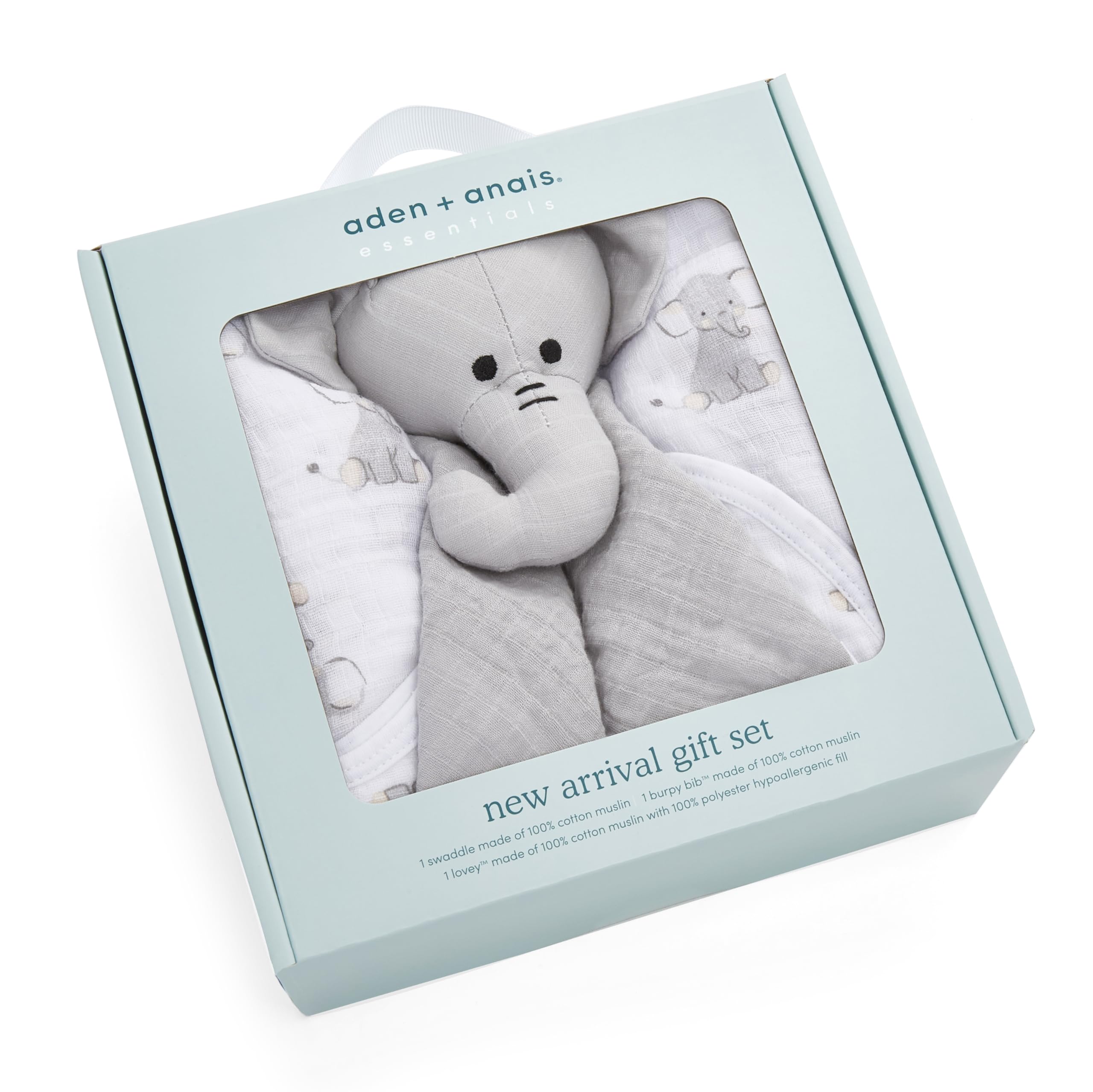 aden anais essentials Anais Japan Offizielles Produkt Geschenkset Safari Babes Elefantendesign Musselin Baumwolle Babykleidung Weiches Babygeschenk GFADAES966 + (Aden