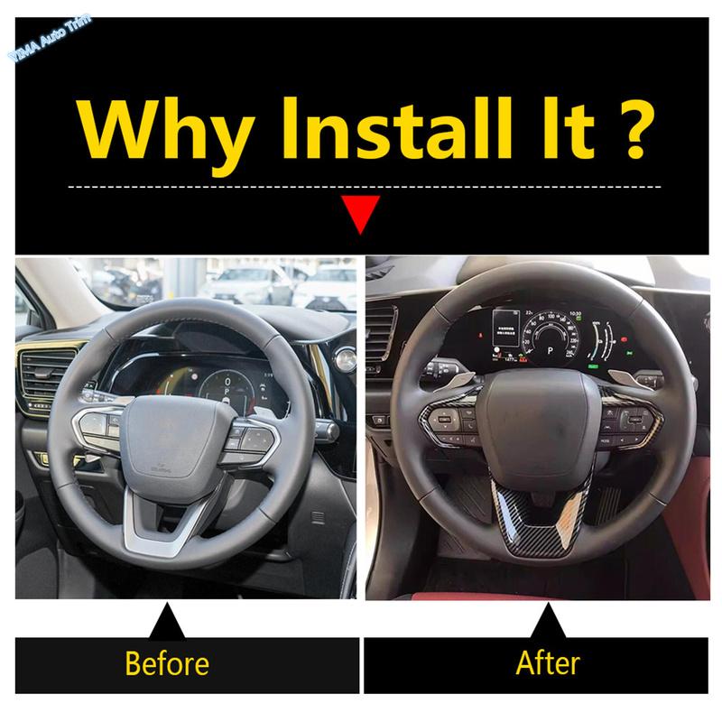 Fit For Lexus LBX 2024 2025 2026 ABS Car Steering Wheel Decoration Frame Cover Trim Interior Accessories