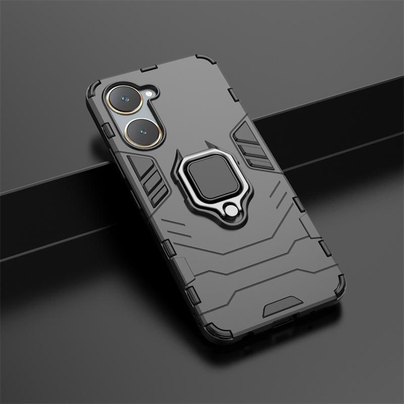For Vivo Y03 4G Case Shockproof Armor Magnetic Kickstand Ring Phone Case for vivoY03 Y03 Y 03 03Y 4G 2024 V2332 6.56" Back Cover