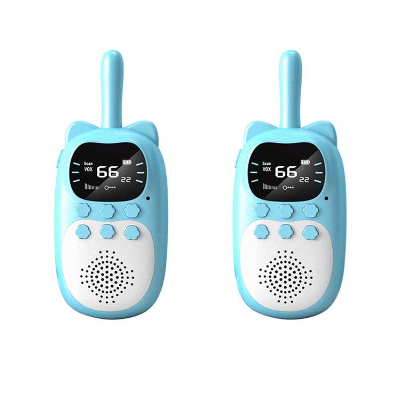 Kids Walkie Talkie 2PCS Electronic Toys Children Spy Gadgets Baby Radio Phone 3km Range Christmas Birthday Gift for Boys Girls