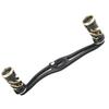 VISPREA Baitcasting Reel Aluminum Alloy Abu Custom Replacement YU228 Handle, 120mm, Crank, Shimano, Daiwa, Garcia, Parts, (Black + Gold)