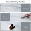 10-40PCS 30x30cm Marble PVC Self-Adhesive Floor Sticke Waterproof  Floor Wallpaper Non-Slip for Kitchen Bathroom DIY Home Decor