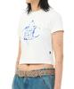 Hauseulagkeulleob Rock Logo Crop Tee - White