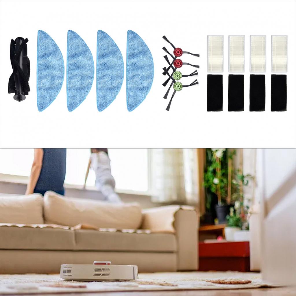 Für Cecotec Conga Eternal Pet Max X-TremeErsatzteile Seitenbürste Wischtuch