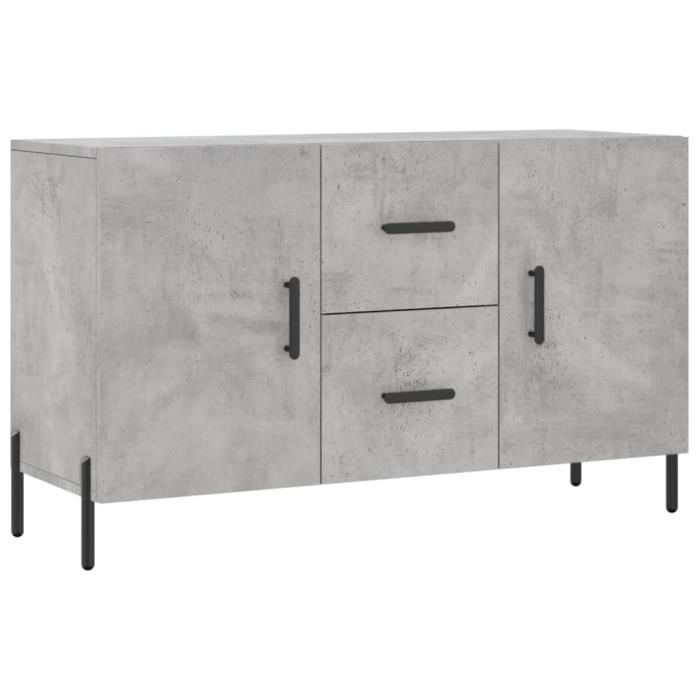 VidaXL Buffet gris béton 100x36x60 cm bois d'ingénierie 828184